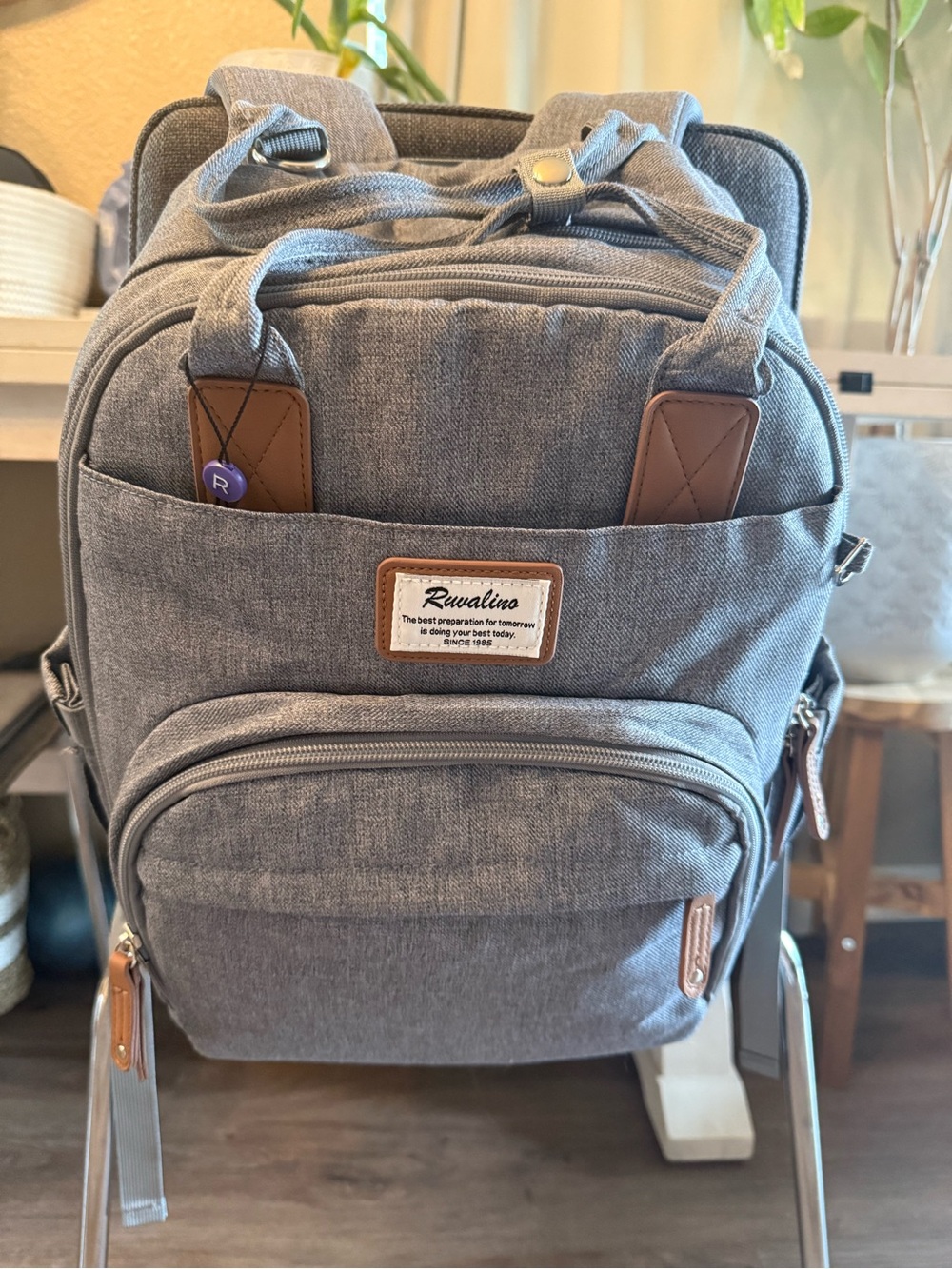 NWT- large travel diaper bag